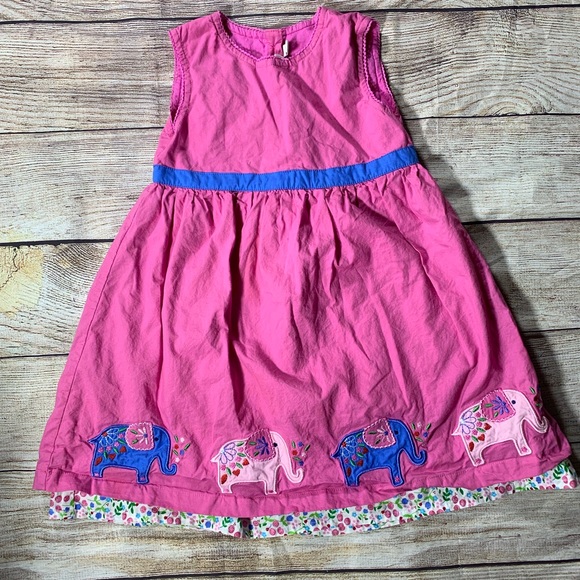 Jojo Maman Bebe Dresses Jojo Maman Bebe Pink Sleeveless Dress Elephants Poshmark